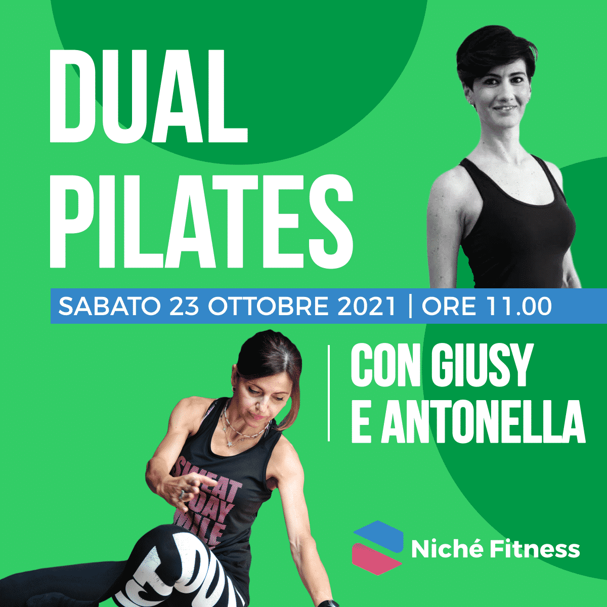 Dual Pilates | Sabato 23 ottobre 2021 | Niché Fitness | Pomigliano